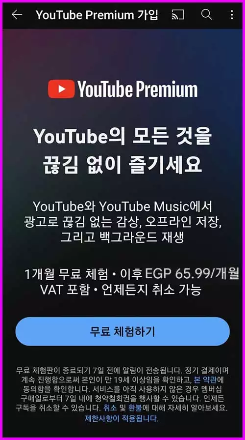 유튜브 프리미엄 VPN 우회 가입 방법